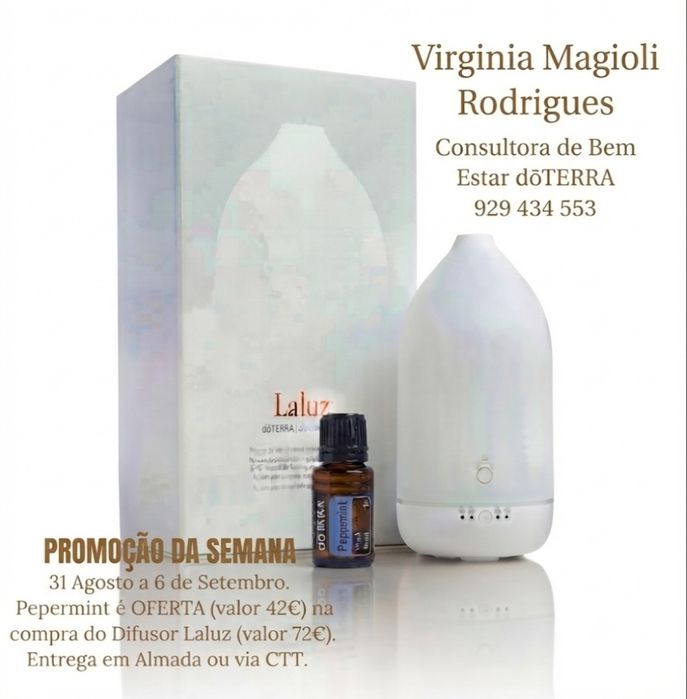 Difusor Laluz dōTERRA + Peppermint 15ml (Oferta)