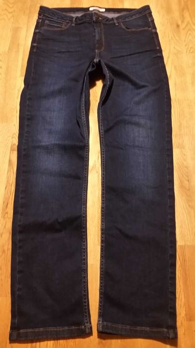 stylowe Marks&Spencer STRETCH Straight slim W32 L32 proste W31 L34