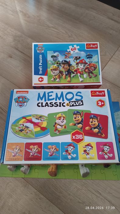 Puzzle plus gra memos Psi Patrol