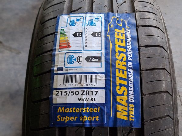 4 Pneus Mastersteel Supersport 205/55 R17 e 215/50 R17 (novos)