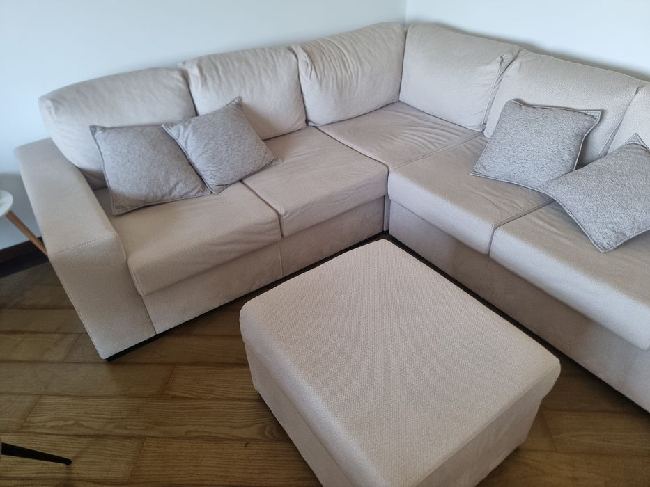 Sofá em L 6 lugares