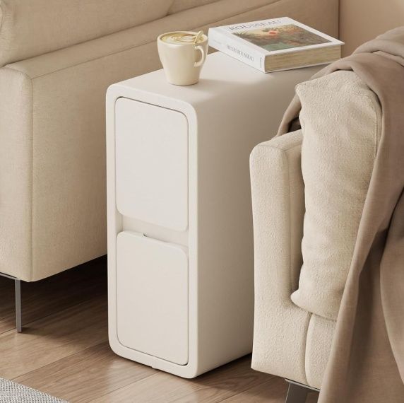 Elegancka biała szafka nocna 2szt