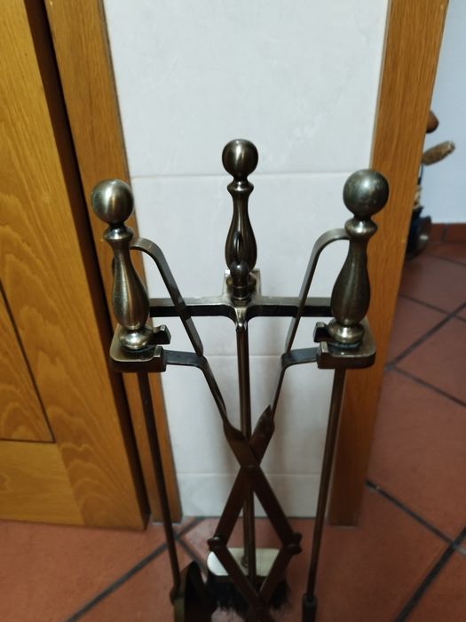 Suporte acessórios (utensílios) de lareira