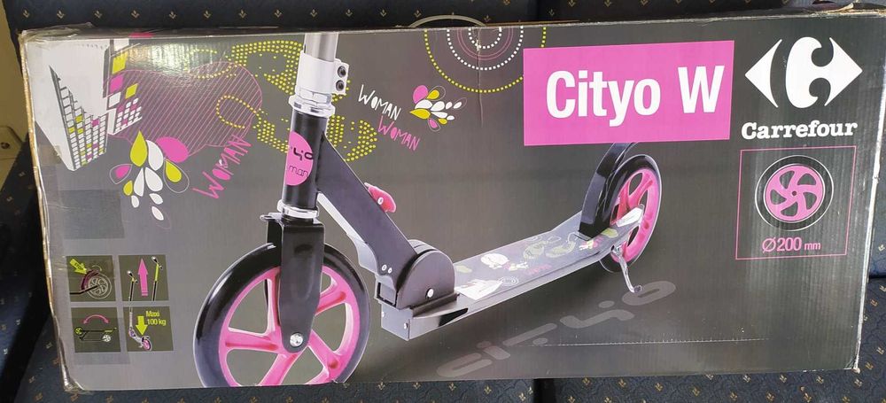 Trotinete Cityo W - Personalizada” e Funcional, Embalagem Original!
