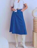 Spódnica midi, high waist