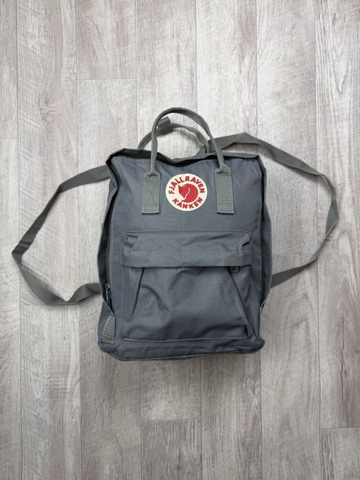 Рюкзак Fjallraven Kanken Grey оригинал городской серый канкен