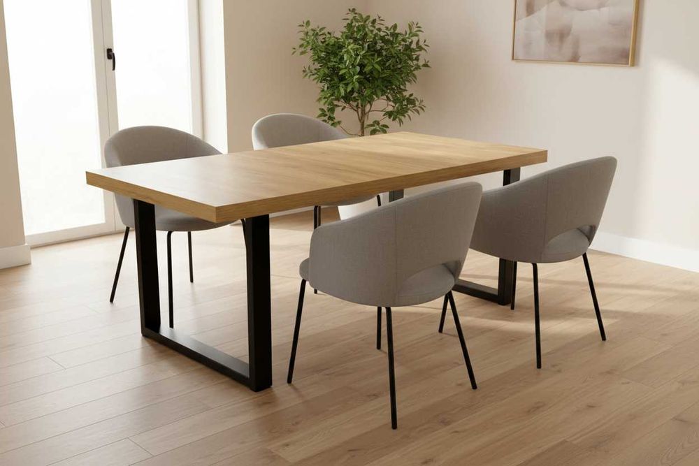 Stół rozkładany 140/240 UNO LOFT metalowe nogi|SALON|JADALNIA|KUCHNIA