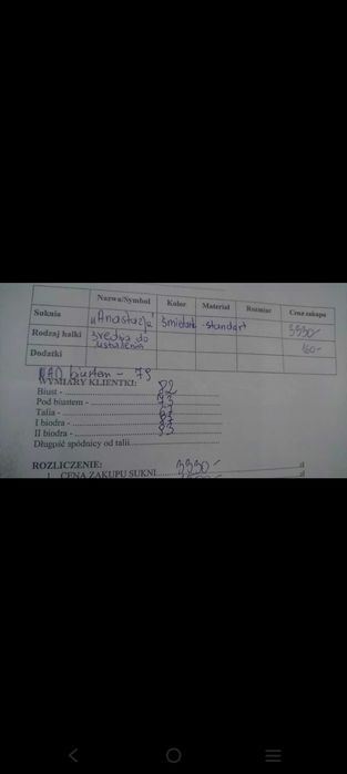 Suknia ślubna, śmietanka, literka A