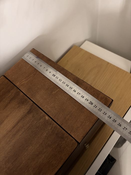 Caixa guarda joias / costura de madeira