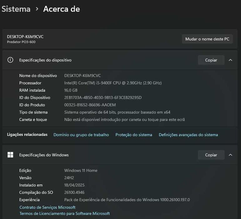 Computador Gaming + monitor  em Excelente Estado – Grande Oportunidade