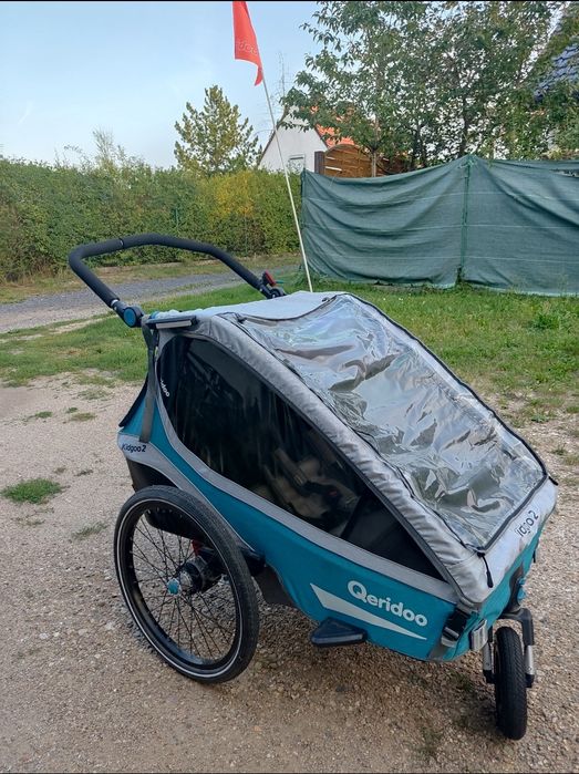 Przyczepka rowerowa wózek 2 osobowy Qeridoo Kidgoo 2