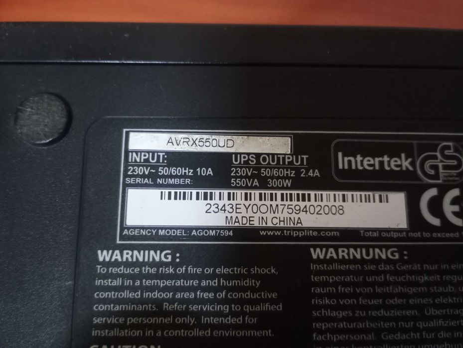 ДБЖ 550 ВА/300 Вт Tripp Lite AVRX550UD AVR Schuko USB