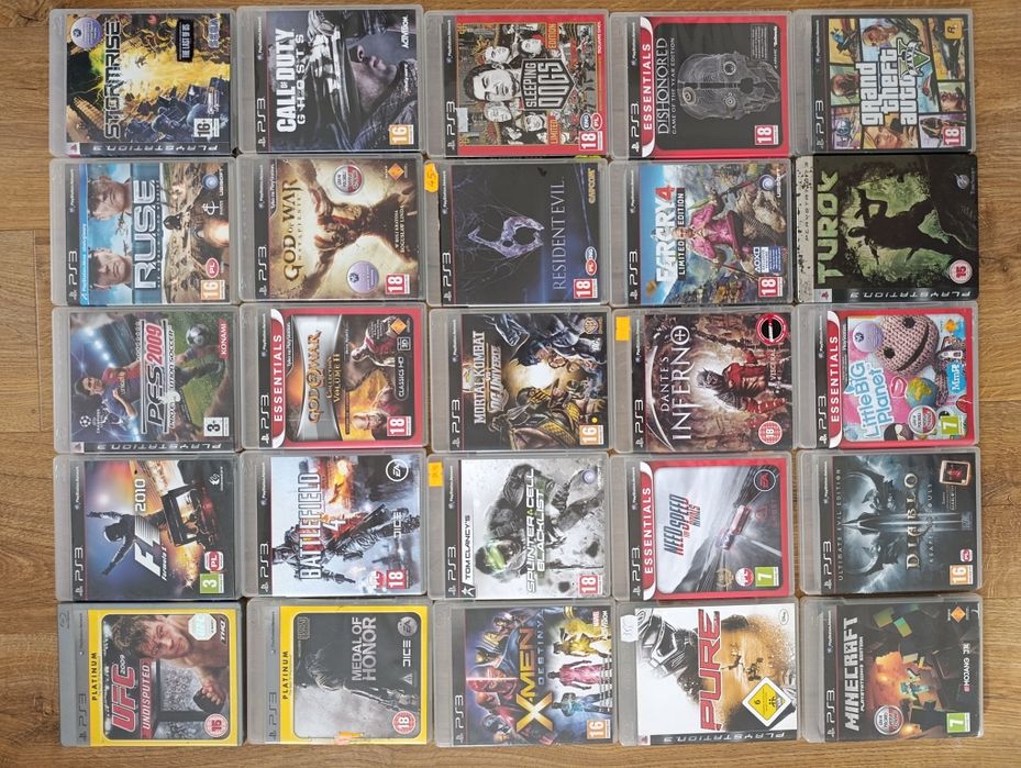 Sprzedam kolekcję Gier PlayStation 3 PS3