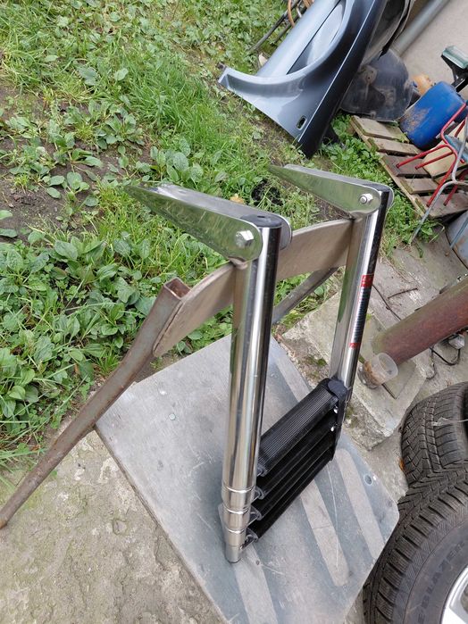 Drabinka ze stali nierdzewnej 4 stopniowa wyrób stoczniowy