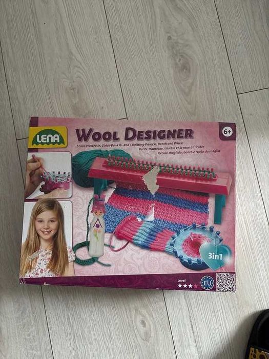 Lena wool Designer Mini Zestaw Dziewiarski