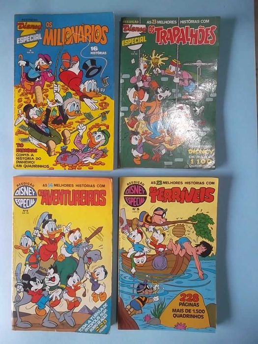 Disney Especial - Reedição. Lote de revistas dos anos 80.