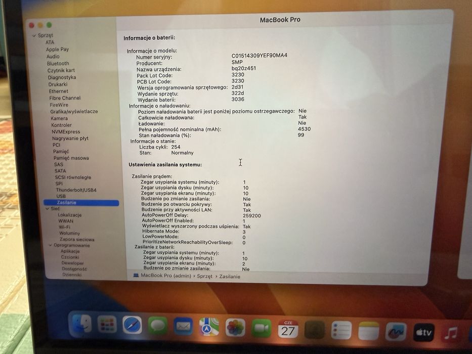 Apple MacBook Pro 2017 13 cali i5 16GB 256GB