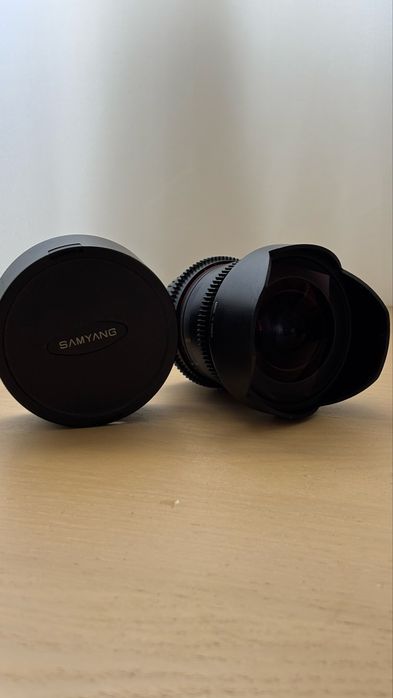 Samyang 14mm T3.1 ED AS IF UMC Cine c/ adaptador para canon
