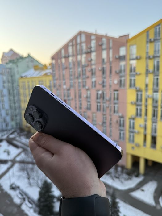 93% Аккум iPhone 14 Pro Max 256Gb Deep Purple Neverlock Айфон про мах