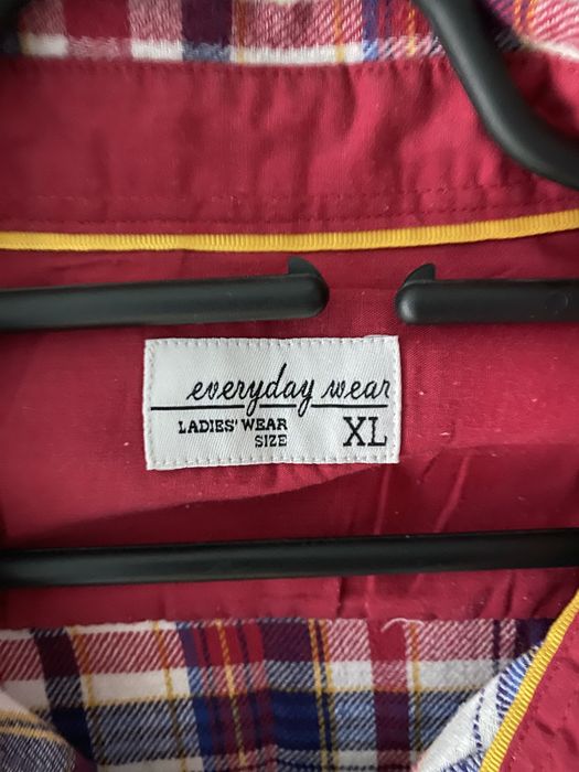 Koszula bluzka w kratke s/m miekka wygodna