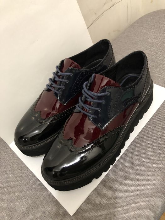 Оксфорды на платформе