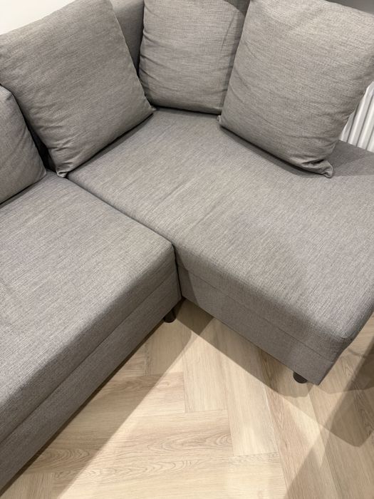 Narożnik rozkładany szary