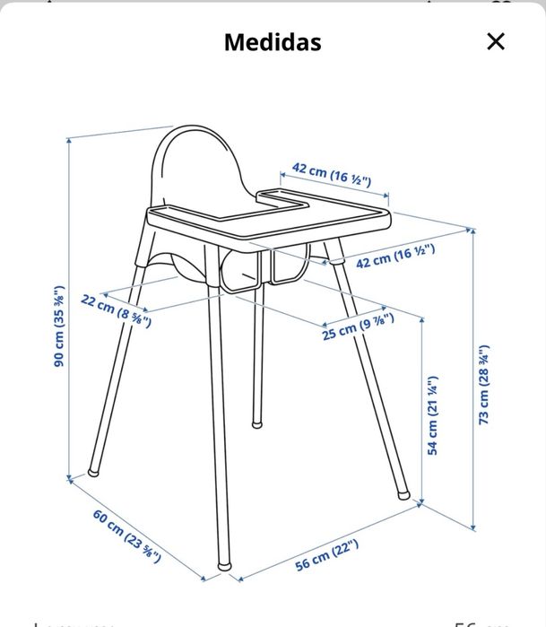 Cadeira de refeição Ikea