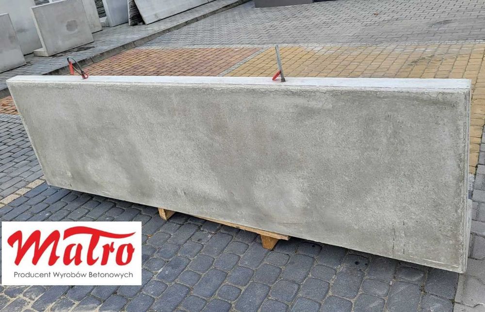 Mur oporowy typu L, mury oporowe elki 100x250 prefabrykat muru