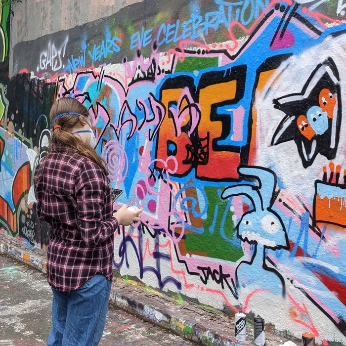 Aula de Arte Urbana / Graffiti com Spray - Street Art /Graffiti Class