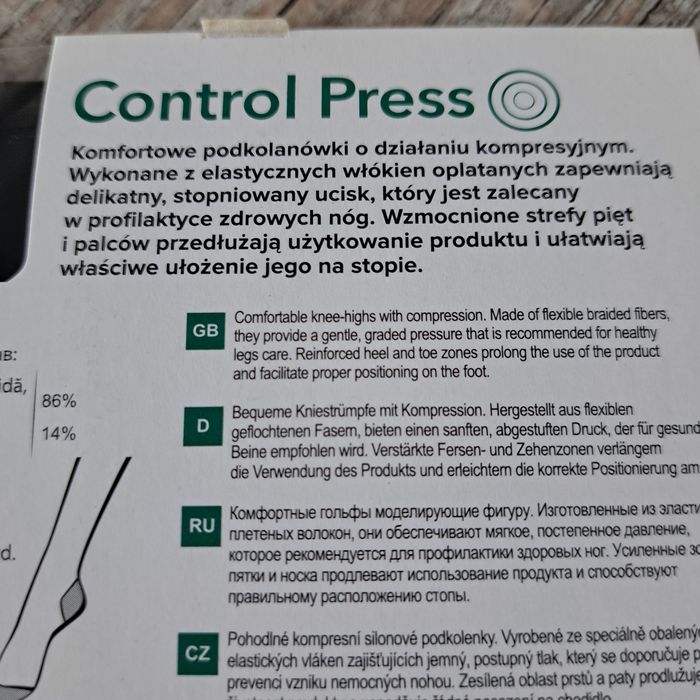 Podkolanówki damskie lycra