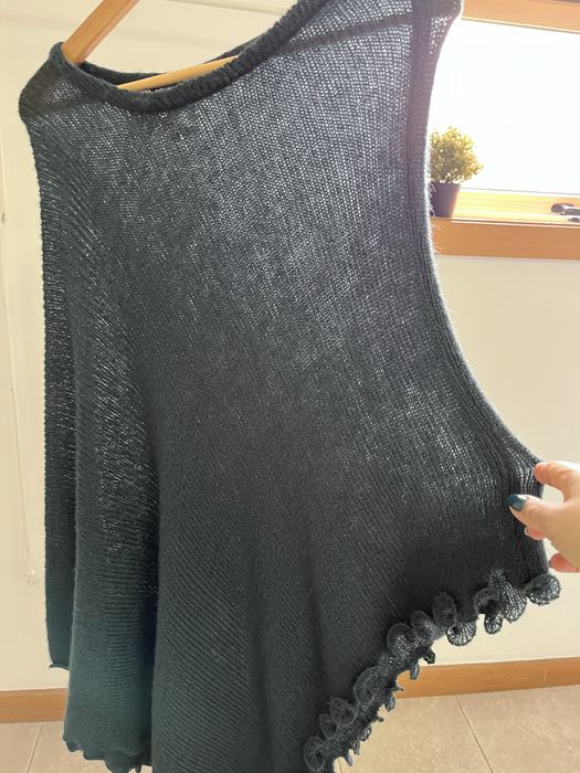 Poncho Verde Escuro Natura