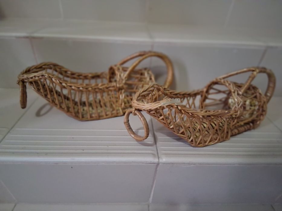 Cestos Verga para Garrafas - Vintage