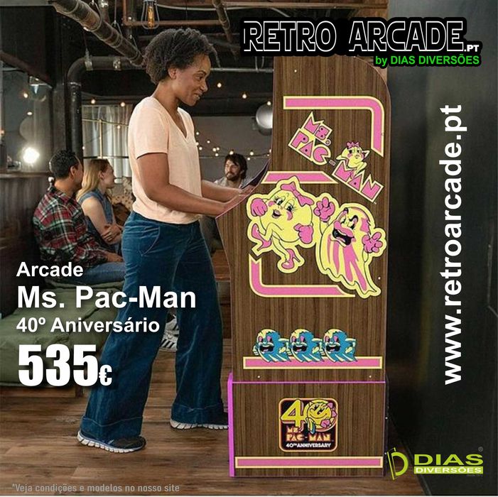 "Ms. Pac-Man" Máquina Jogo (Arcade) - Novas