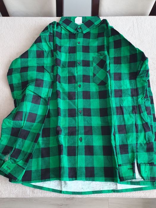 Koszula Flanelowa 170 i 176cm czerwona/zielona