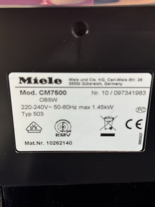 Кавомашина Міле Miele cm 7500 автоматична кавоварка