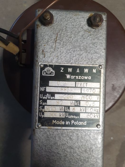 Transformator U76 Zwar 6000/100V Zwawn 300VA