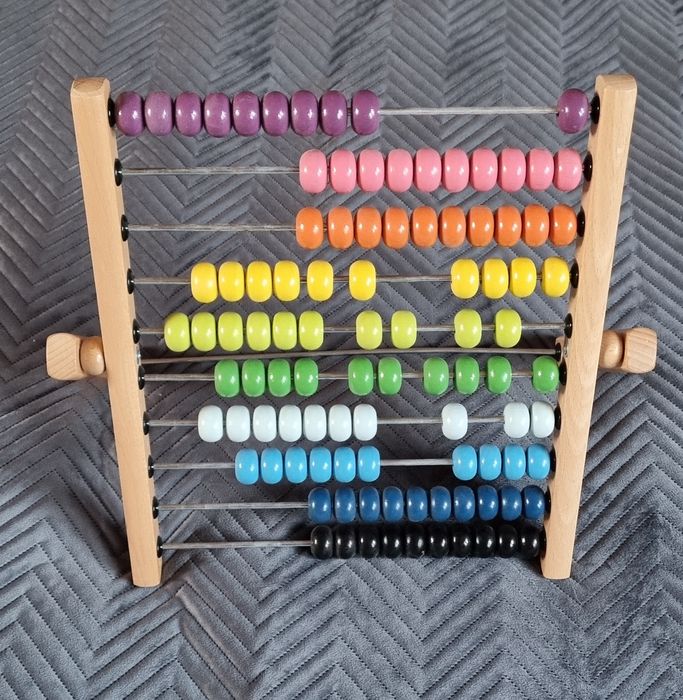 Kostka i duże liczydło