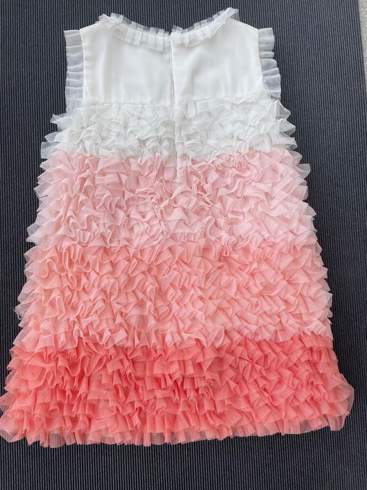 Vestido multicor folhos