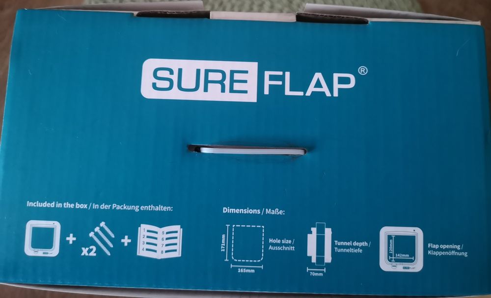 Drzwiczki dla kota, Sure Flap. Nowe.
