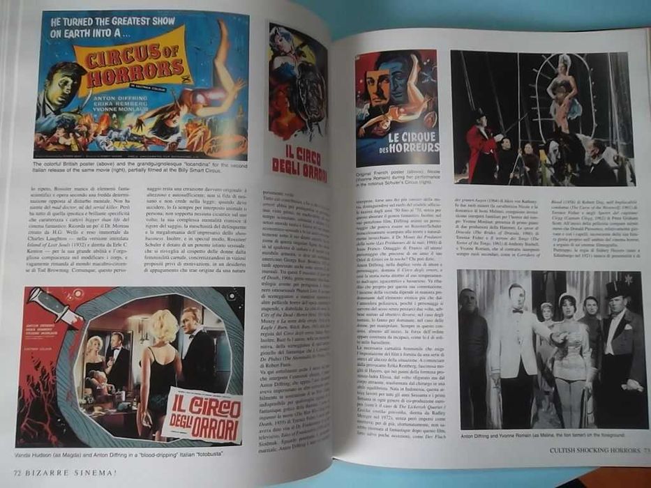 Bizarre Sinema! Cultish Shocking Horrors. 1950s and 1960s