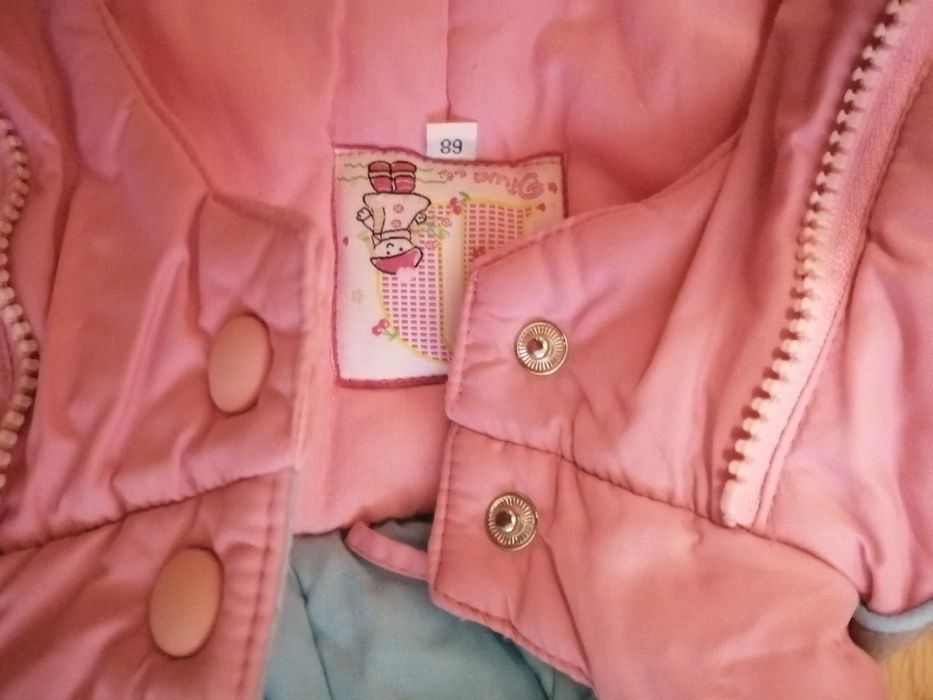 Комбинезон человечек для новорожденной девочки зимний на рост 68 см