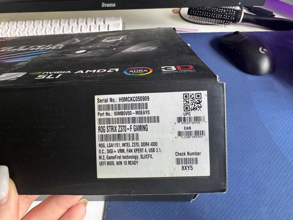 Комплект ASUS strix z370-f + I7 8700K процессор
