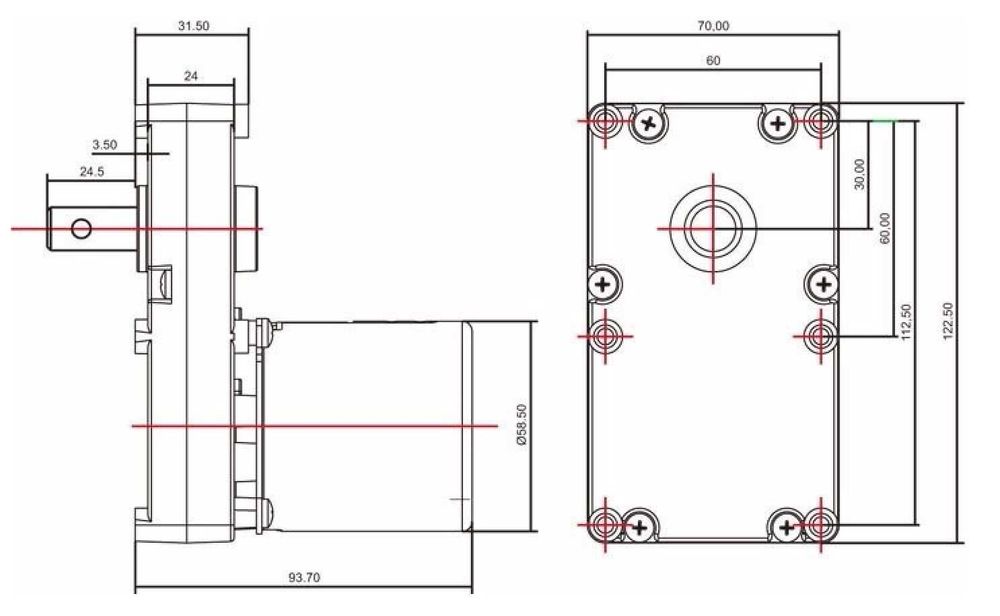 Мини моторедуктор міні для подача топлива пелетний пальник горелка