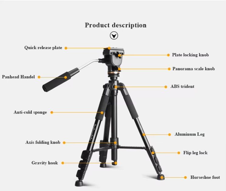 Штатив для камеры и телефона Beike QZSD Q111S