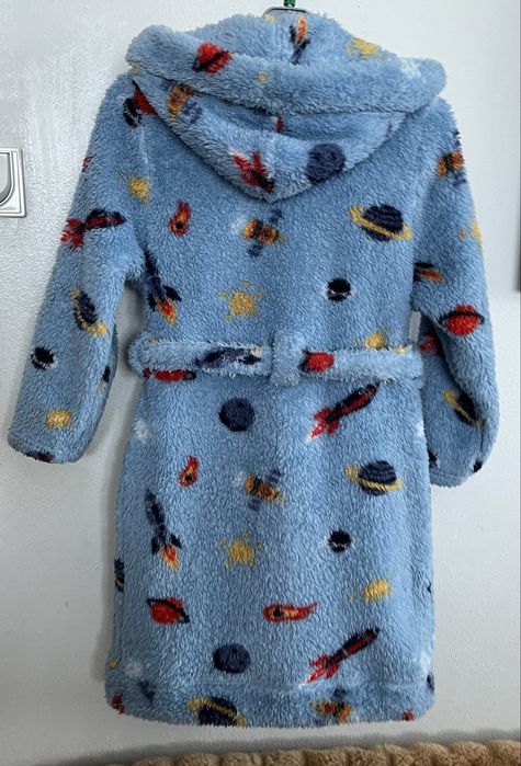 Puszysty szlafrok kosmos rakiety Lily & Dan | r. 122-128