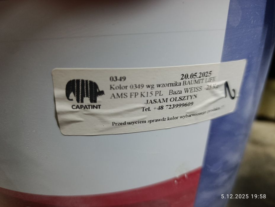 Struktura caparol kolor beż wpadający w jasny brąz