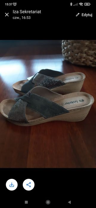 Klapki 40 jak nowe