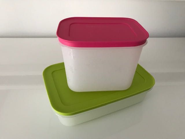 Conjunto 2 Caixas de Congelação 1L + 1.1L Tupperware