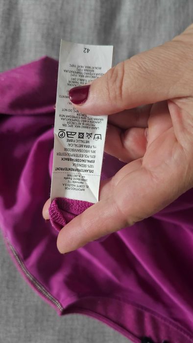 Camisola em seda com brilhantes manga