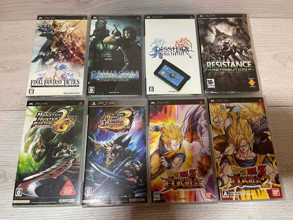 Лот #351 ігри для PSP UMD Диски 8 ШТ + Metroid GBA. Все одним лотом.